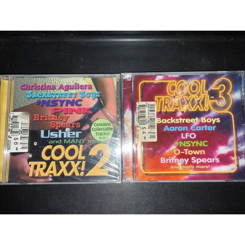 Cool‎ Traxx! 2 &3 Britney Spears Tracks Both NEW SEALED Pink Usher NSYNC